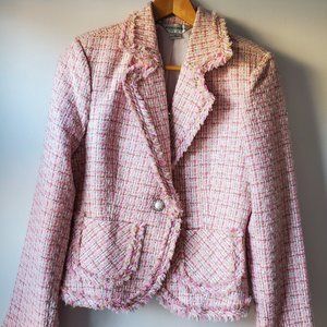 Pink plaid Clueless Y2K Preppy style Body Central Blazer